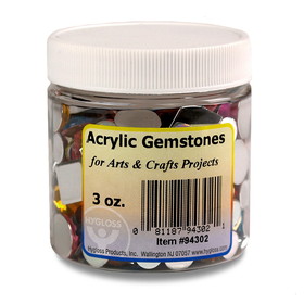 Hygloss HYG94302 Acrylic Gemstones 3 Oz