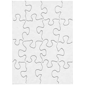 Hygloss Products HYG96123 Compoz A Puzzle 4X5.5In Rect 16Pc