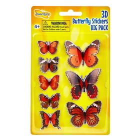 Insect Lore ILP3801 3D Butterfly Stickers Big Pack