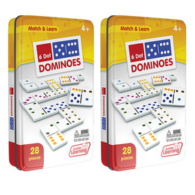 Junior Learning JRL484-2 Dot Dominoes (2 EA)