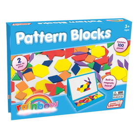 Junior Learning JRL613 Rainbow Pattern Blocks