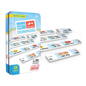 Junior Learning JRL668 Compound Words Match Learn Dominoes