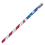 Pacon JRM7662B Pencils Glitz Stars & Stripes 12/Pk