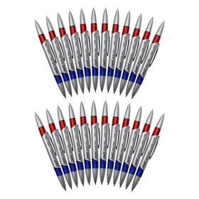 Moon Products JRMP80-2 Swirl Desk Pens Red/Blue, 12 Per Pk (2 DZ)