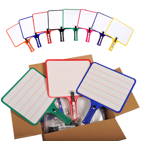 Kleenslate Concepts KLS5132 Kleenslate Dry Erase Paddles 24Pk Rectangular Classroom Set
