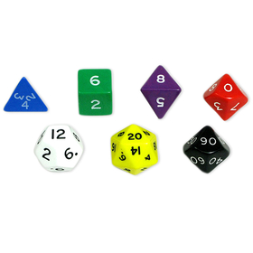 Koplow Games KOP10827 Jumbo Polyhedral Dice Set Of 7