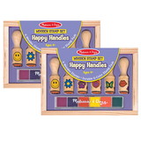 Melissa & Doug LCI2407-2 Happy Handle Stamp Set (2 ST)