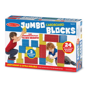 Melissa & Doug LCI2783 Jumbo Cardboard Blocks 24-Piece Set
