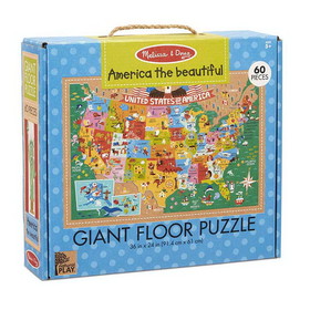 Melissa & Doug LCI31371 Giant Floor Puzzle America The, Beautiful