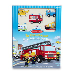 Melissa & Doug LCI31481 Book & Puzzle Play St To The Rescue