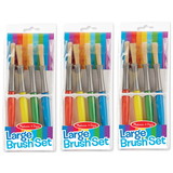 Melissa & Doug LCI4117-3 Large Paint Brushes, 4 Per Set (3 PK)