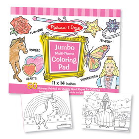 Melissa & Doug LCI4225 Jumbo Coloring Pad Pink 11 X 14