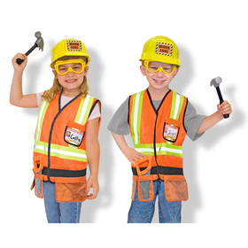Melissa & Doug LCI4837 Role Play Construction Worker Costume Set