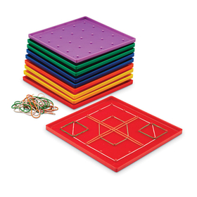 Learning Resources LER0153 Geoboard 5 X 5 Plastic 7 10-Pk