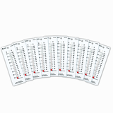 Learning Resources LER0302 Student Thermometers 10/Pk 2 X 6 Plastic Backing