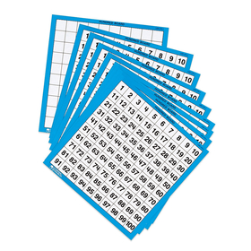 Learning Resources LER0375 Laminated Hundreds Cards 10/Pk - 11 X 11