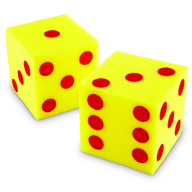 Learning Resources LER0411 Giant Soft Cubes Dot 2Pk 5In Square