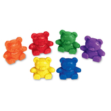 Learning Resources LER0729 Counters Baby Bear 6 Colors 102-Pk