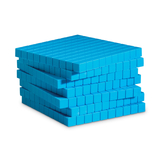 Learning Resources LER0926 Base Ten Flats Plastic Blue 10/Pk 1X10X10Cm