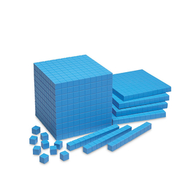 Learning Resources LER0927 Base Ten Cube Plastic Bl 10X10X10Cm
