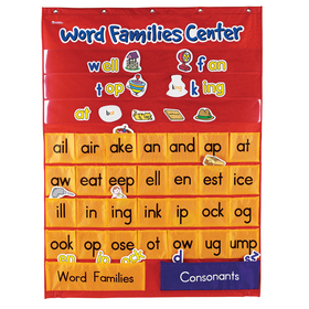 Learning Resources LER2299 Word Families & Rhyming Center Pocket Chart