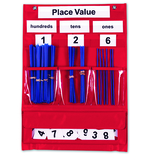 Learning Resources LER2416 Counting & Place Value Pocket Chart
