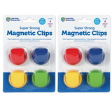 Learning Resources LER2692-2 Super Strong Magnetic Clips (2 PK)