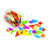 Learning Resources LER3554 Classpack Tangrams In 6 Colors - Brights