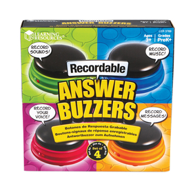 Learning Resources LER3769 Recordable Answer Buzzers Set Of 4