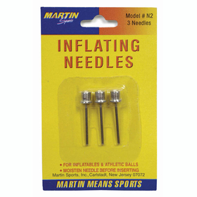 Dick Martin Sports MASN2 Inflating Needles 3-Pk On Blister Card