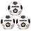 Martin Sports MASSR5W-3 Soccer Ball White Size 5, Rubber Nylon Wound (3 EA)