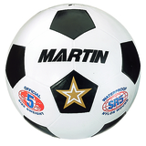 Dick Martin Sports MASSR5W Soccer Ball White Size 5 Rubber Nylon Wound
