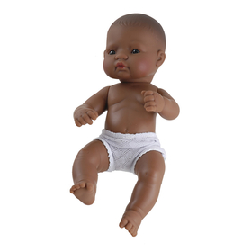 Miniland Educational MLE31038 Newborn Baby Doll Hispanic Girl 12-5/8L