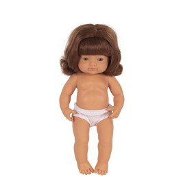 Miniland Educational MLE31050 15In Baby Doll Caucsian Grl Redhair, Anatomically Correct