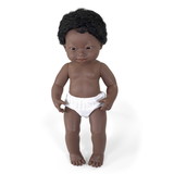 Miniland Educational MLE31089 Doll Down Syndrome African-American, 15In Boy