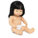 Miniland Educational MLE31236 15In Doll Down Syndrome Asian Girl, Anatomically Correct