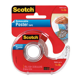 3M MMM109 Tape Poster Removable 3/4 X 150 Clear
