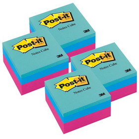 Post-it MMM2027RCR-4 Post It Notes Cube Ultra 3X3 (4 PK)