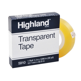 3M MMM5910121296 Tape Highland Transparent