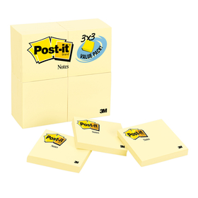 3M MMM65424VAD Post-It Notes Value Pk 24 Pads 3X3 Canary Yellow