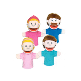Get Ready Kids MTB350 Family Bigmouth Puppets Caucasian Family Of 4