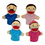 Get Ready Kids MTB370 Family Bigmouth Puppets Hispanic Family Of 4, Price/EA