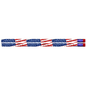 Musgrave Pencil Company MUS1615-12 Flags & Fireworks Pencil Pk, Of 12 (12 PK)