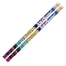 Musgrave Pencil Company MUS2484D-12 Pawsitively Awesome Pencils, 12 Per Pk (12 DZ)