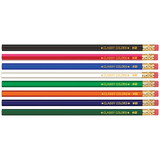 Musgrave Pencil Company MUSDHEX9912-12 Musgrave No 2 Wood Case Hex, Pencils Asst Colors 12 Per Pk (12 PK)