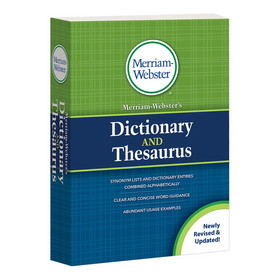 Merriam-Webster MW-2932 Dictionary & Thesaurus Paperback, 2020 Copyright