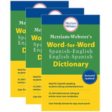 Merriam-Webster MW-2994-3 Span-Engl Dictionary, Word-For-Word (3 EA)