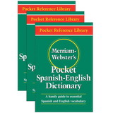 Merriam-Webster MW-5193-3 Merriam Websters Pocket, Spanish - English Dictionary (3 EA)