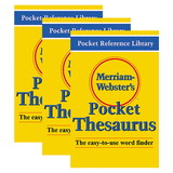 Merriam-Webster MW-524X-3 Merriam Websters Pocket, Thesaurus Hardcover (3 EA)