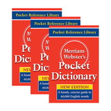 Merriam-Webster MW-5308-3 Merriam Websters Pocket, Dictionary (3 EA)